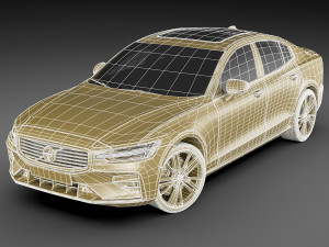 volvo s60 2019 r-design 3D मॉडल