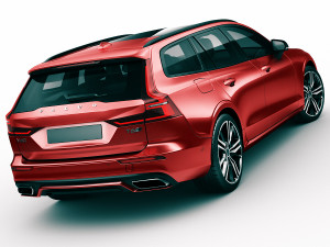 volvo v60 2019 r-design 3D मॉडल