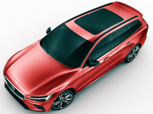 volvo v60 2019 r-design 3D मॉडल
