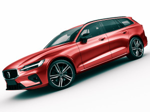 volvo v60 2019 r-design 3D मॉडल