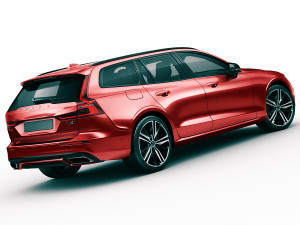volvo v60 2019 r-design 3D मॉडल