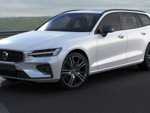 volvo v60 2019 r-design 3D मॉडल
