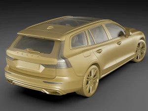 volvo v60 2019 r-ontwerp 3D Model