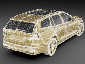 volvo v60 2019 r-design 3D मॉडल