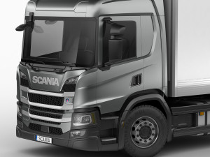 Scania p-series 2018 rigid truck 3D मॉडल