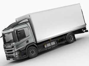 Scania p-series 2018 rigid truck 3D मॉडल