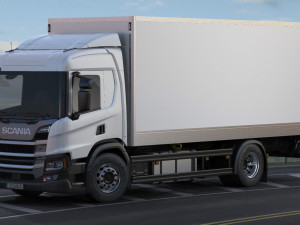 Scania p-series 2018 rigid truck 3D मॉडल