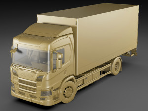 Scania p-series 2018 rigid truck 3D मॉडल