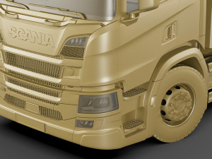 Scania p-series 2018 rigid truck 3D मॉडल