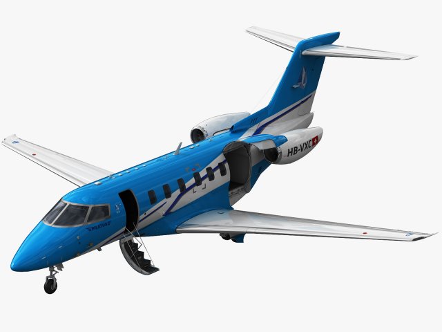 pilatus pc-24 3D Model .c4d .max .obj .3ds .fbx .stl .blend 
