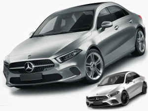 Mercedes A-klasse sedan 2 versies 3D Model