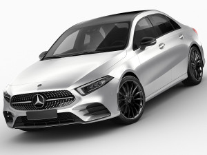 mercedes a-class sedan 2 versions 3D Модель