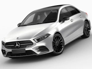 mercedes a-class sedan 2 versions 3D Model
