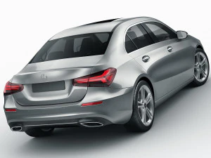 mercedes a-class sedan 2 versions 3D Model