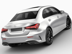 mercedes a-class sedan 2 versions 3D Модель
