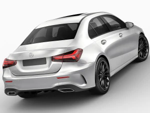mercedes a-class sedan 2 versions 3D Model
