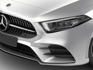mercedes a-class sedan 2 versions 3D Model