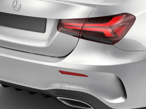 mercedes a-class sedan 2 versions 3D Model