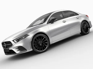 mercedes a-class sedan 2 versions 3D Model