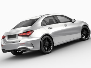 mercedes a-class sedan 2 versions 3D Модель