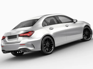 mercedes a-class sedan 2 versions 3D Model