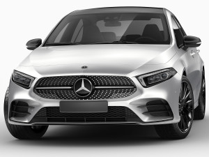 mercedes a-class sedan 2 versions 3D Модель