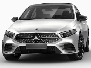 mercedes a-class sedan 2 versions 3D Model