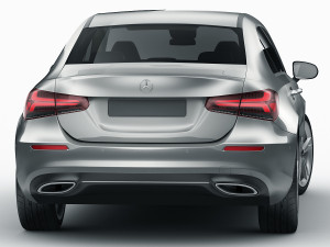 mercedes a-class sedan 2 versions 3D Модель