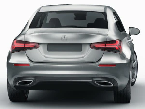 mercedes a-class sedan 2 versions 3D Model