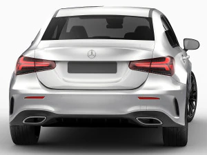 mercedes a-class sedan 2 versions 3D Model