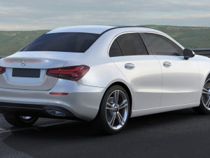 mercedes a-class sedan 2 versions 3D Модель