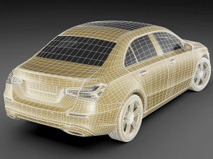 mercedes a-class sedan 2 versions 3D Model