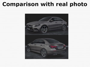 mercedes a-class sedan 2 versions 3D Модель