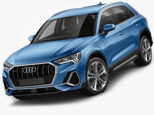 audi q3 2019 Modelo 3D .c4d .max .obj .3ds .fbx .stl .blend 