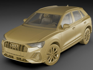 audi q3 2019 Modelo 3D
