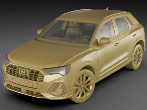 audi q3 2019 3D Model