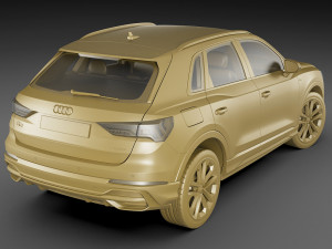 audi q3 2019 Modelo 3D