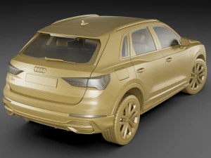 audi q3 2019 3D Model