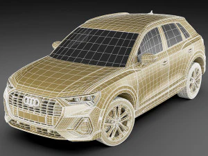 audi q3 2019 3D Model