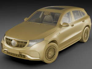 mercedes eqc Modelo 3D