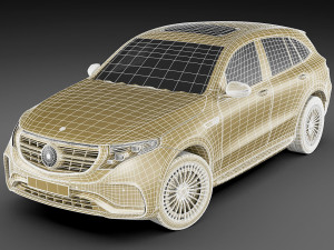 mercedes eqc Modelo 3D