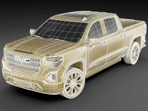 gmc sierra denali 2019 3D Model