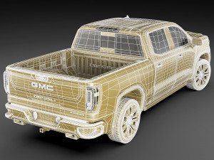 gmc sierra denali 2019 3D 모델