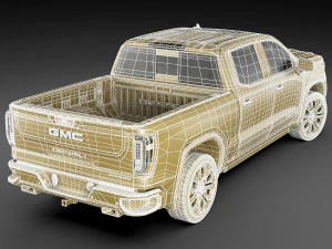 gmc sierra denali 2019 3D Model