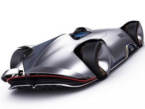 mercedes-benz vision eq silver arrow concept 2018 3D Model