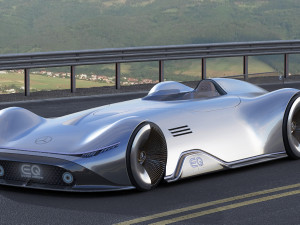 mercedes-benz vision eq silver arrow concept 2018 3D Model