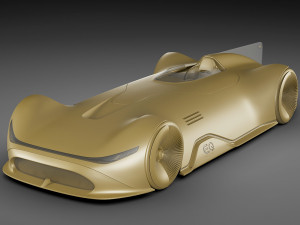 mercedes-benz vision eq silver arrow concept 2018 3D Model