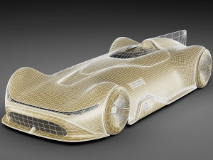 mercedes-benz vision eq silver arrow concept 2018 3D Model