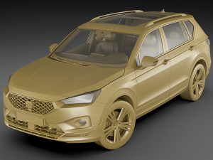 seat tarraco 2019 Model 3D