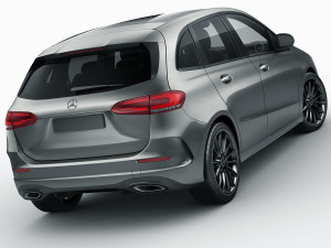 mercedes b-class 2019 amg line Modello 3D